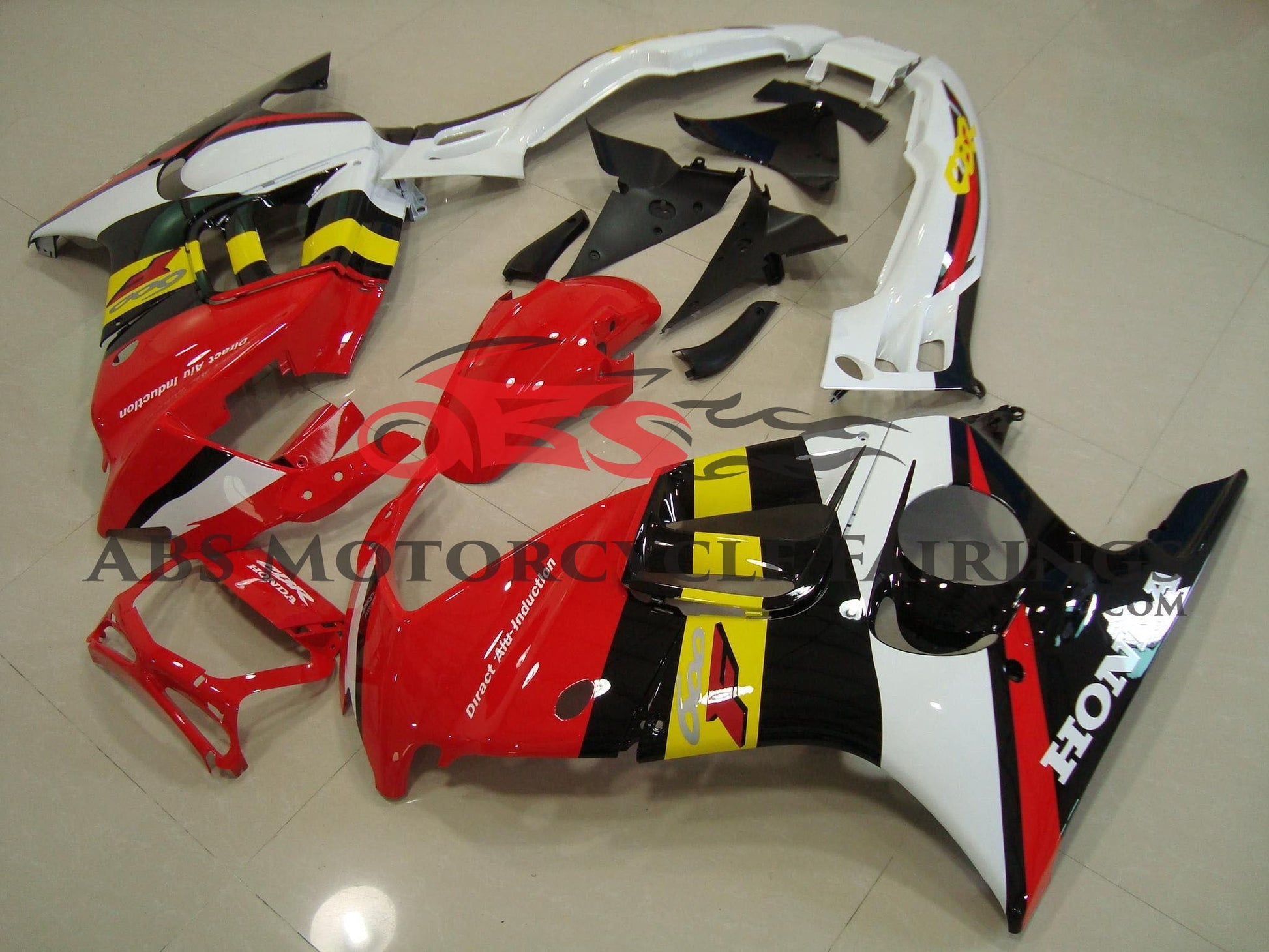 HONDA CBR600FS Fairings (1995-1996) Red, Black, White, Yellow at KingsMotorcycleFairings.com