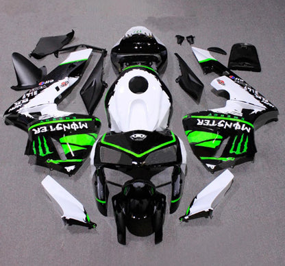 HONDA CBR 600 Fairings (2005-2006) Black, White, Green Monster Energy at KingsMotorcycleFairings.com