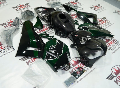 HONDA CBR 600RR Fairings (2013-2023) Green, Dark Gray, Black, Bull at KingsMotorcycleFairings.com
