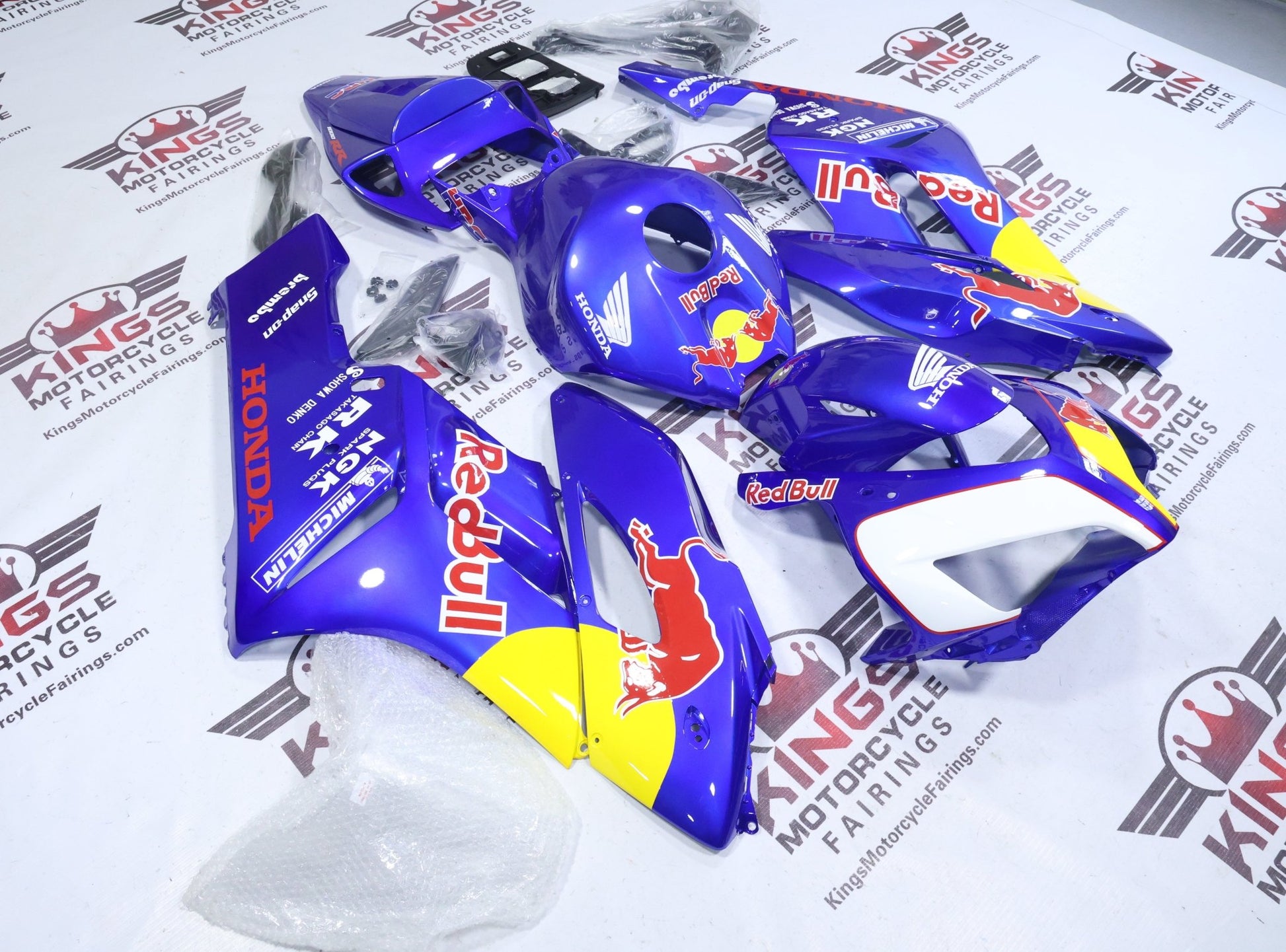 Honda CBR1000RR Fairing Kit (2004-2005) Blue Red Bull at KingsMotorcycleFairings.com