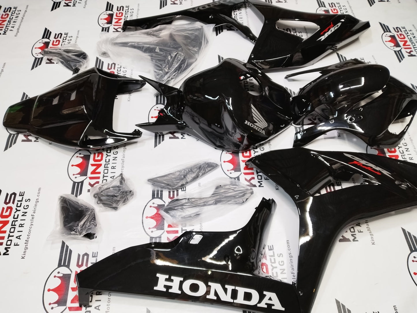 Honda CBR1000RR Fairing Kit (2006-2007) Black, Gray, Red from KingsMotorcycleFairings.com
