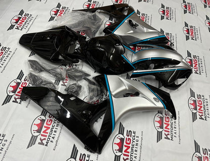 Honda CBR1000RR Fairing Kit (2006-2007) Black, Silver, Blue Pinstripe at KingsMotorcycleFairings.com