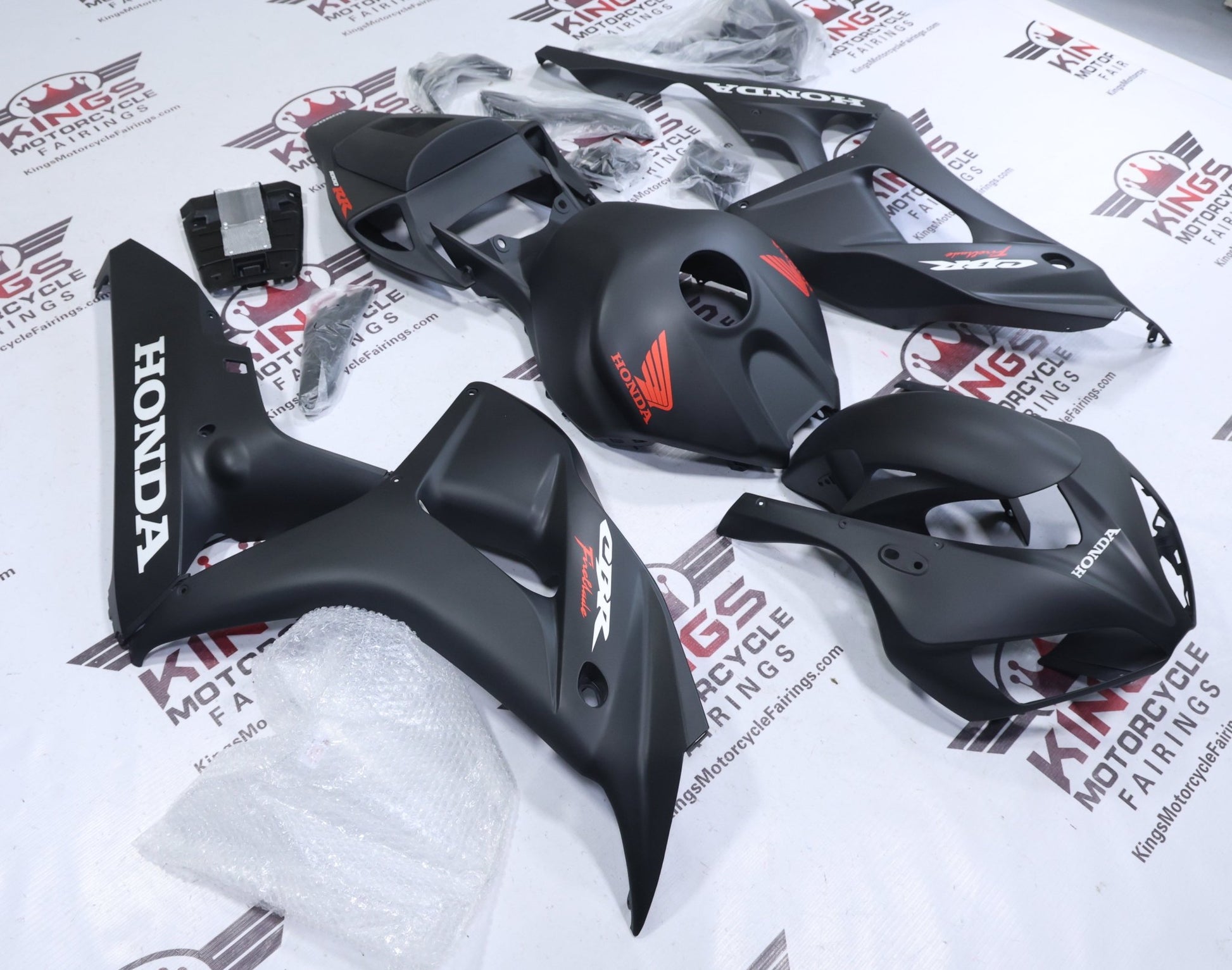 Honda CBR1000RR Fairing Kit (2006-2007) Matte Black, Red, White from KingsMotorcycleFairings.com