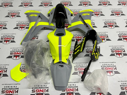 Honda CBR1000RR Fairing Kit (2008-2011) Neon Yellow, Gray from KingsMotorcycleFairings.com