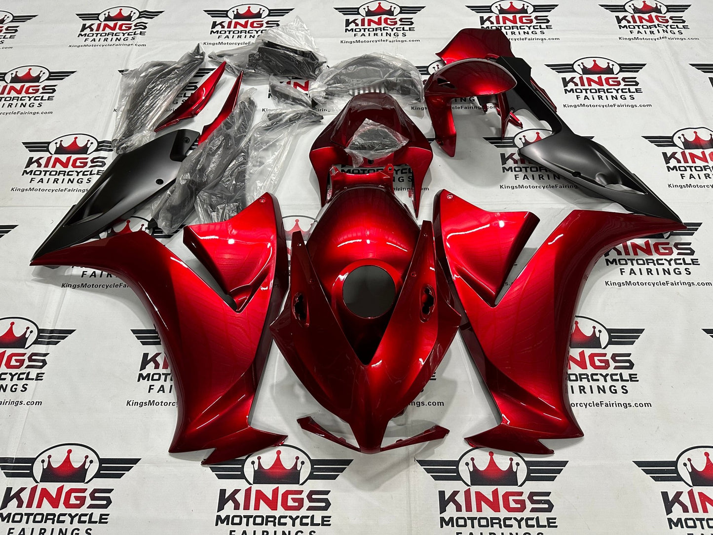 Honda CBR1000RR Fairing Kit (2012-2016) Dark Red, Matte Black from KingsMotorcycleFairings.com