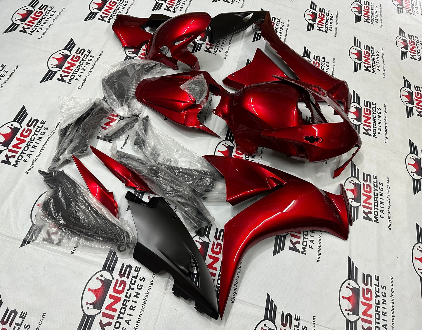 Honda CBR1000RR Fairing Set (2012-2016) Dark Red, Matte Black from KingsMotorcycleFairings.com