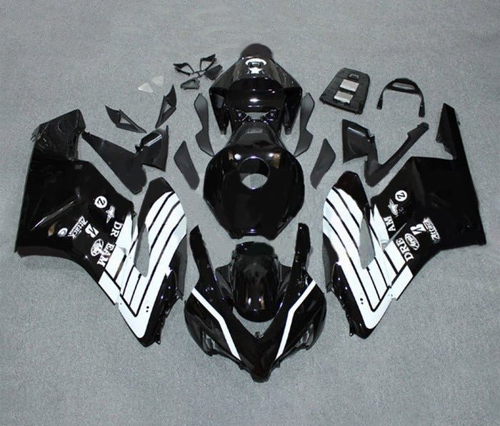 Honda CBR1 000RR Fairings (2004-2005) Black, White Wings at KingsMotorcycleFairings.com