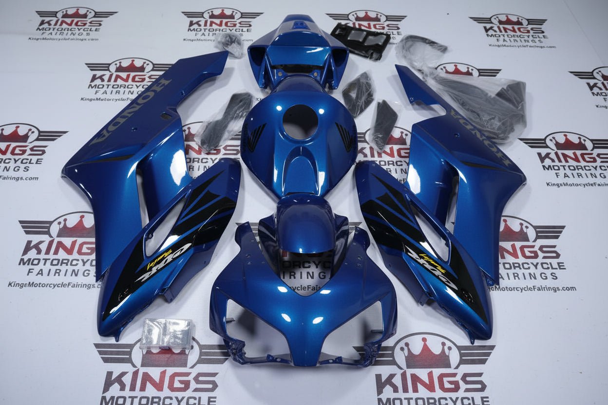 Honda CBR1000RR Fairings (2004-2005) Blue, Black Wings at KingsMotorcycleFairings.com