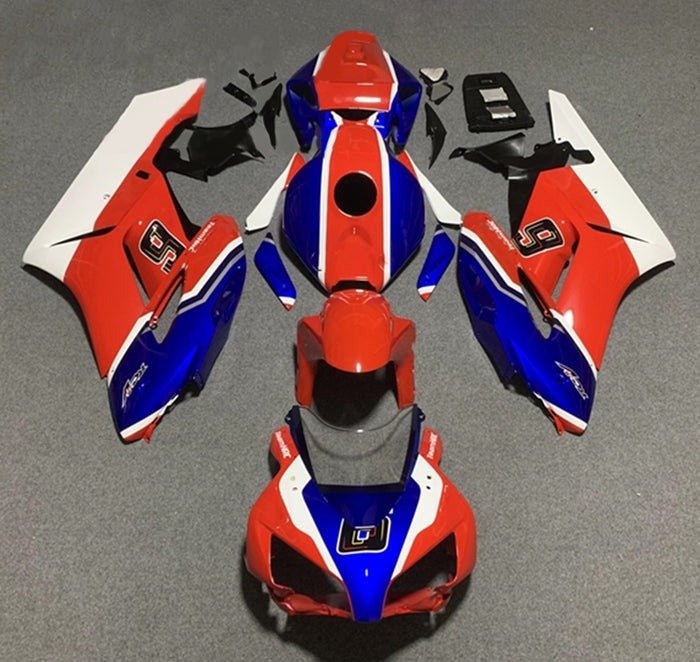 Honda CBR 1000RR Fairings (2004-2005) Red, Blue, White #6 at KingsMotorcycleFairings.com