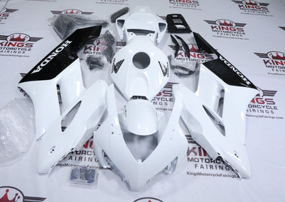 Honda CBR1000RR Fairings (2004-2005) White, Black at KingsMotorcycleFairings.com