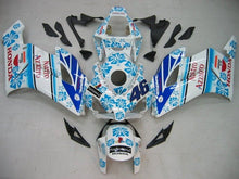 Honda CBR 1000RR Fairings (2004-2005) White, Blue Nastro Azzurro at KingsMotorcycleFairings.com