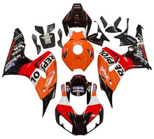 Honda CBR 1000RR Fairings (2006-2007) Black, Orange, Repsol Gas at KingsMotorcycleFairings.com
