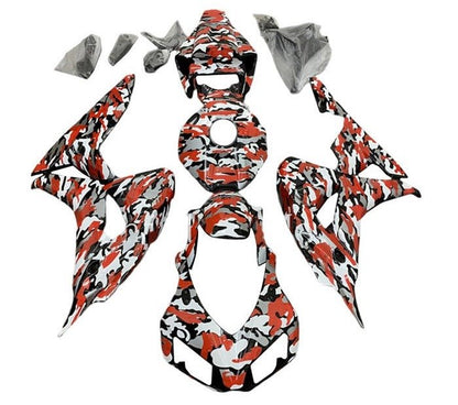 Honda CBR 1000RR Fairings (2006-2007) Red Camouflage at KingsMotorcycleFairings.com