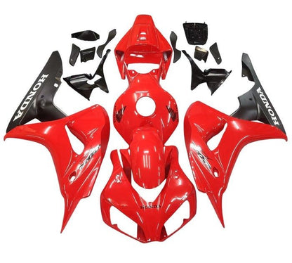 Honda CBR 1000RR Fairings (2006-2007) Red, Matte Black, White at KingsMotorcycleFairings.com