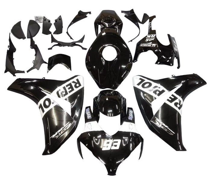 Honda CBR1000RR Fairings (2008-2011) Black, White Repsol at KingsMotorcycleFairings.com