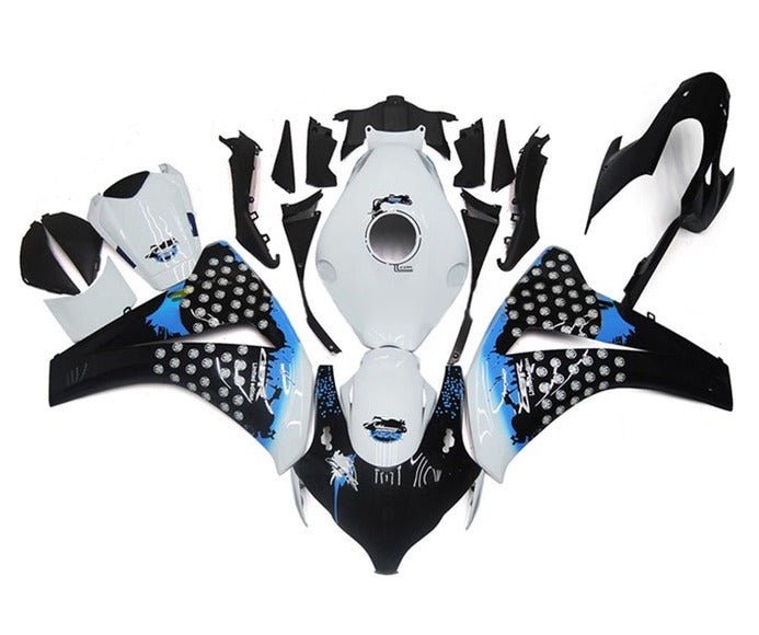Honda CBR 1000RR Fairings (2008-2011) Black, White, Blue Limited at KingsMotorcycleFairings.com