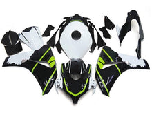 Honda CBR 1000RR Fairings (2008-2011) Black, White, Green at KingsMotorcycleFairings.com