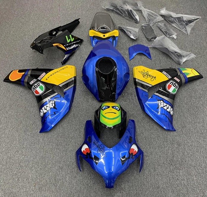 Honda CBR1000RR Fairings (2008-2011) Blue Creature at KingsMotorcycleFairings.com