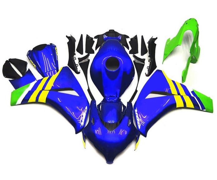 Honda CBR 1000RR Fairings (2008-2011) Blue, Yellow, Green at KingsMotorcycleFairings.com