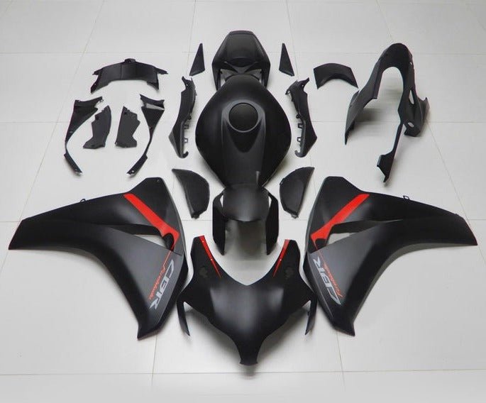 Honda CBR 1000RR Fairings (2008-2011) Matte Black, Red, Gray at KingsMotorcycleFairings.com