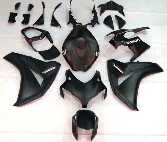 Honda CBR1000RR Fairings (2008-2011) Matte Black, White, Red at KingsMotorcycleFairings.com