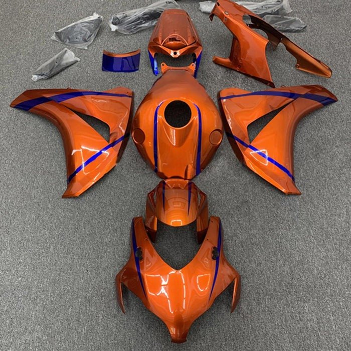 Honda CBR1000RR Fairings (2008-2011) Orange, Blue Stripe at KingsMotorcycleFairings.com