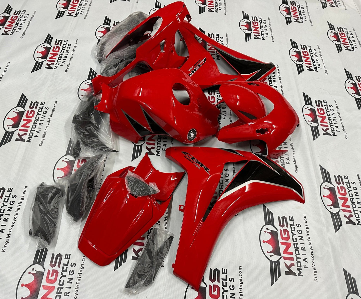 Honda CBR 1000RR Fairings (2008-2011) Red, Black, Silver at KingsMotorcycleFairings.com