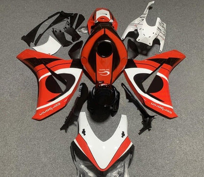 Honda CBR1000RR Fairings (2008-2011) Red, White, Black Carbonin at KingsMotorcycleFairings.com