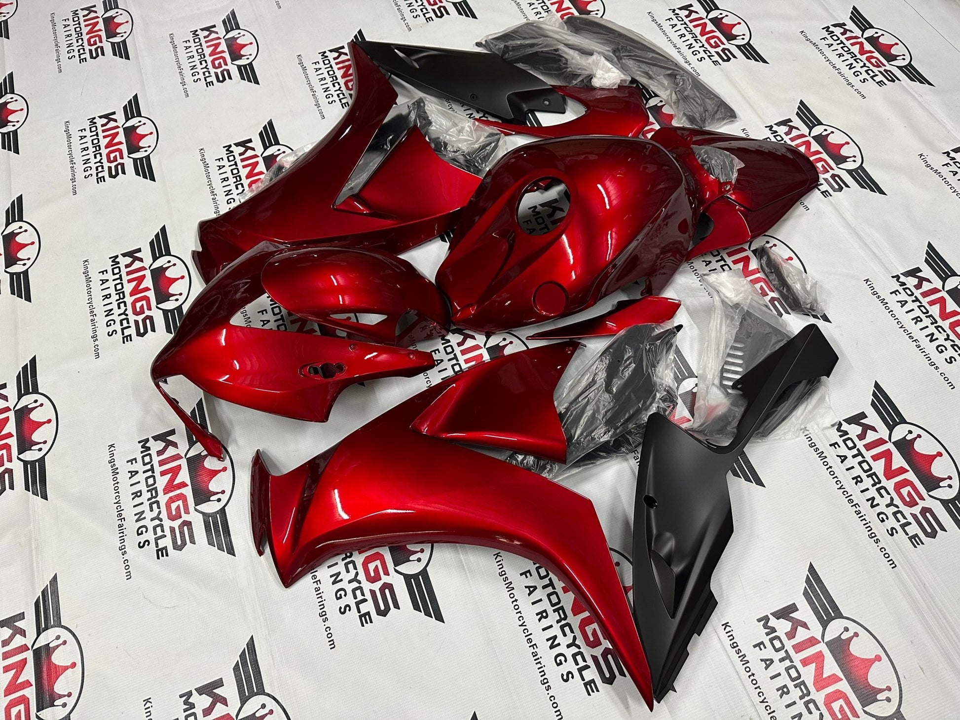 Honda CBR1000RR Fairings (2012-2016) Dark Red, Matte Black from KingsMotorcycleFairings.com