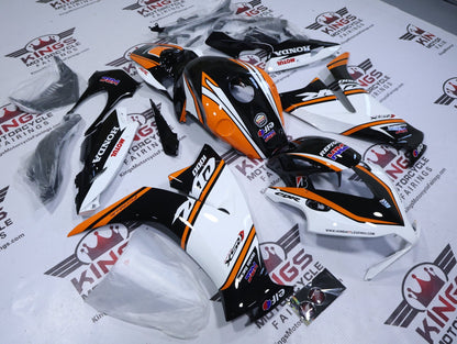 Honda CBR1000RR Fairings (2012-2016) White, Black, Orange at KingsMotorcycleFairings.com