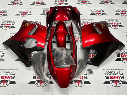Honda CBR 1100XX Super Blackbird Fairings (1996-2007) Candy Apple Red, Black at KingsMotorcycleFairings.com