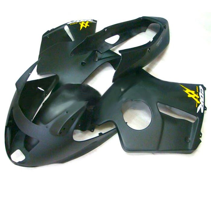 Honda CBR1100XX Fairings (1996-2007) Matte Black, Yellow at KingsMotorcycleFairings.com