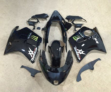 Honda CBR1100XX SuperBlackBird Fairings (1996-2007) Black, Monster Energy at KingsMotorcycleFairings.com