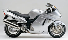 Honda CBR1100XX Super Blackbird Fairing Kit (1996-2007) Gloss Silver, Black at KingsMotorcycleFairings.com