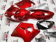 Honda CBR1100XX Super Blackbird Fairings (1996-2007) Red, Chrome, Gold Set KingsMotorcycleFairings.com