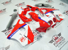 Honda CBR250 MC22 Fairings (1990-1998) Red, White, Blue, Stripe by KingsMotorcycleFairings.com
