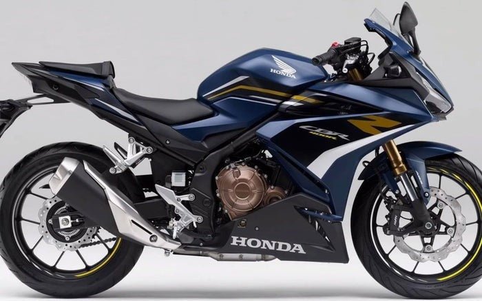 Honda CBR400R Fairings (2022) Matte Blue, Black, Gold, White at KingsMotorcycleFairings.com