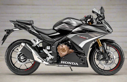 Honda CBR 400R Fairings (2022) Matte Silver, Black, White at KingsMotorcycleFairings.com