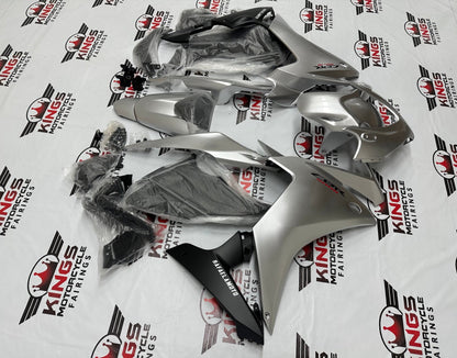 Honda CBR500R Fairings (2013-2015) Silver, Black from KingsMotorcycleFairings.com