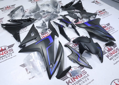 Honda CBR500R Fairing Kit (2016-2018) Matte Black, Matte Blue at KingsMotorcycleFairings.com