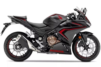 Honda CBR500R Fairings (2019-2021) Matte Black, Red, Black at KingsMotorcycleFairings.com