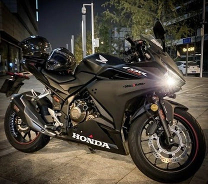 Honda CBR500R Fairings (2019-2021) Matte Black, White, Red at KingsMotorcycleFairings.com