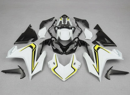 Honda CBR500R Fairings (2019-2021) White, Yellow, Black at KingsMotorcycleFairings.com