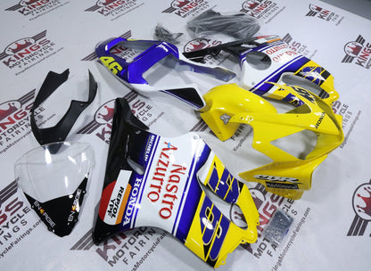 Honda CBR600F4i Fairing Set (2001-2003) Yellow, Nastro Azzurro at KingsMotorcycleFairings.com