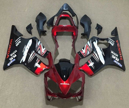 Honda CBR 600 F4i Fairings (2001-2003) Candy Red, Black at KingsMotorcycleFairings.com