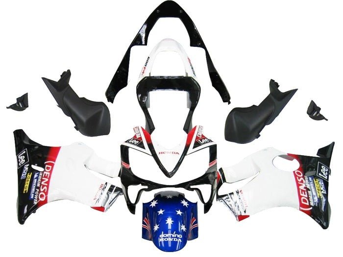 Honda CBR 600 F4i Fairings (2001-2003) White, Black, Red, Blue, Denso at KingsMotorcycleFairings.com