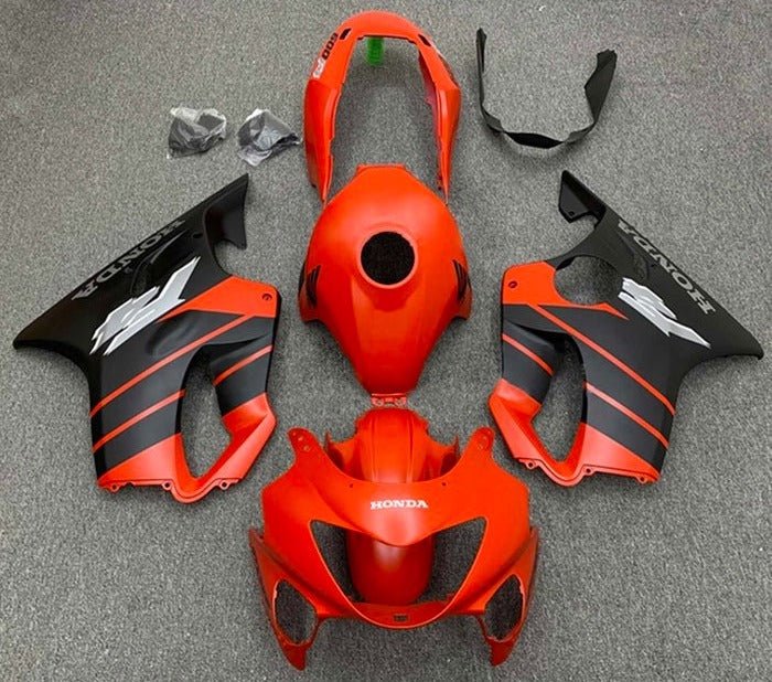 Honda CBR600 F4i Fairings (2004-2007) Matte Red, Black at KingsMotorcycleFairings.com