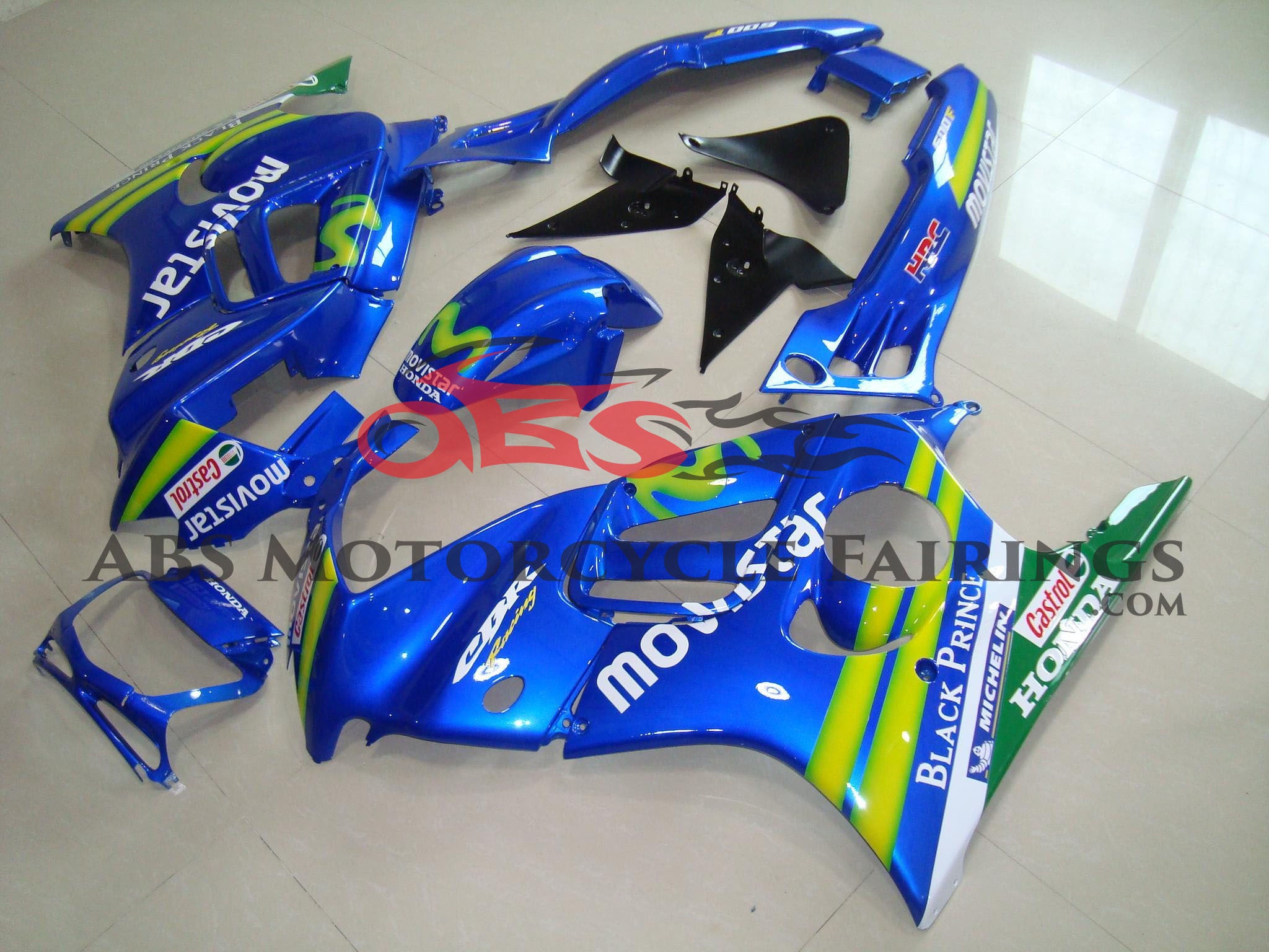 Honda CBR600FS Fairings (1995-1996) Blue Movistar at KingsMotorcycleFairings.com