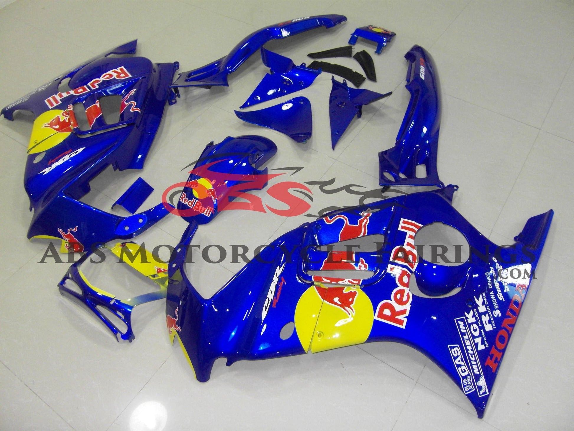 Honda CBR600FS Fairings (1995-1996) Blue RedBull at KingsMotorcycleFairings.com
