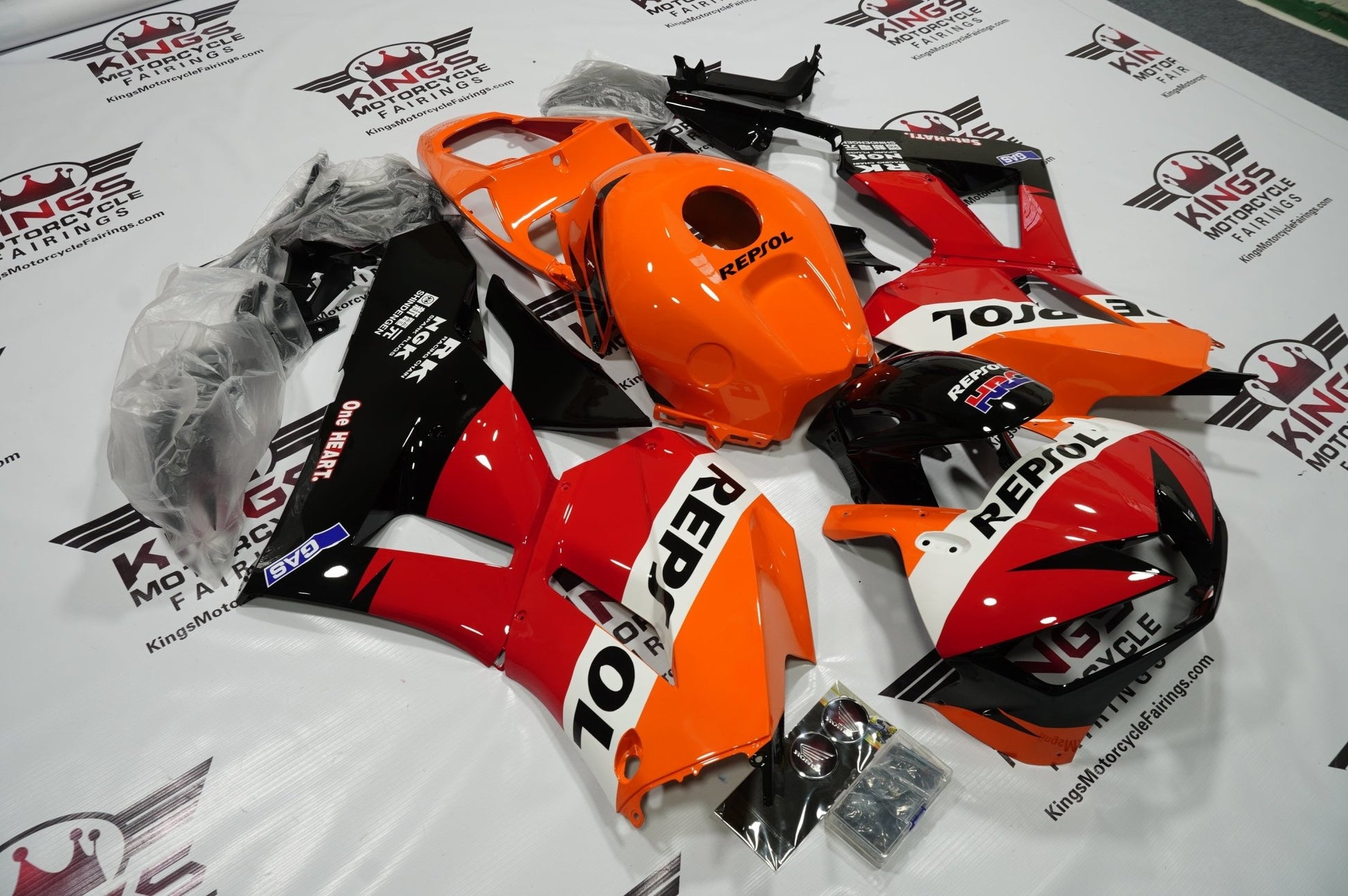 Honda CBR600RR Fairing Kit (2024-2025) Orange Repsol at KingsMotorcycleFairings.com
